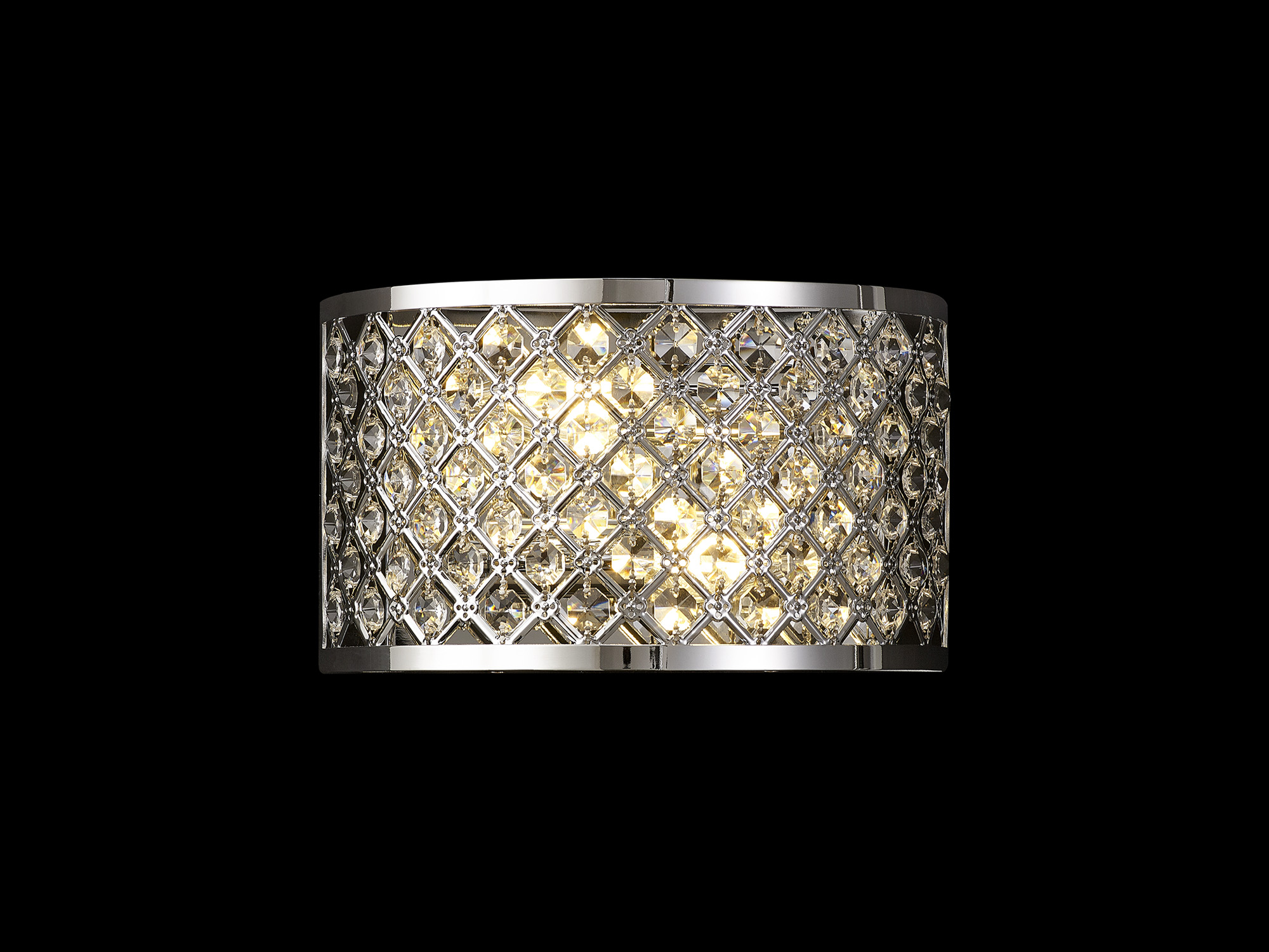 Sasha Crystal Wall Lights Deco Flush Crystal Wall Lights